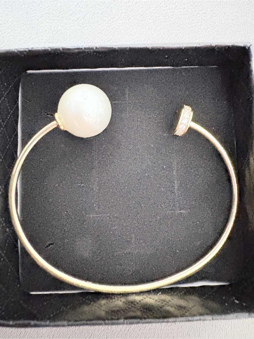 Southsea Pearl Nail Bangle Bracelet